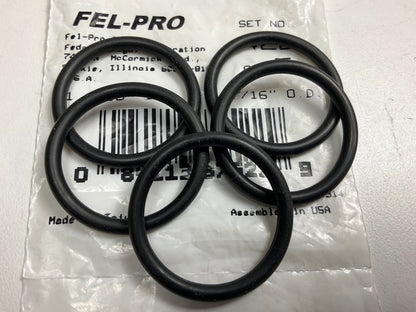 (5) Fel-pro 422 Multi-purpose O-ring Seals, Inner Dia 1-3/16'' Outer Dia 1-7/16''