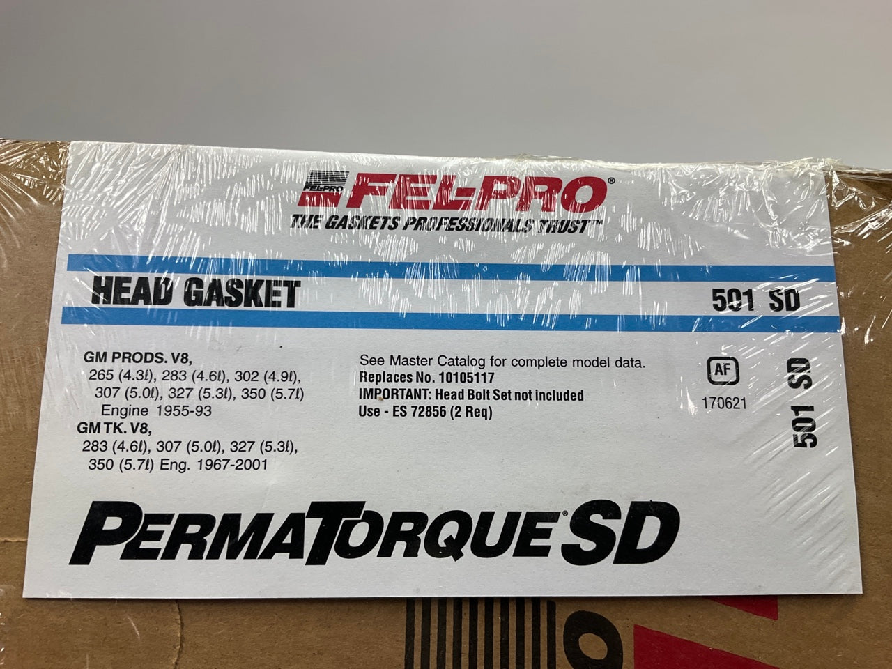 Fel-pro 501SD Cylinder Head Gasket For 1965-2002 SBC Chevy 283 327 350 V8