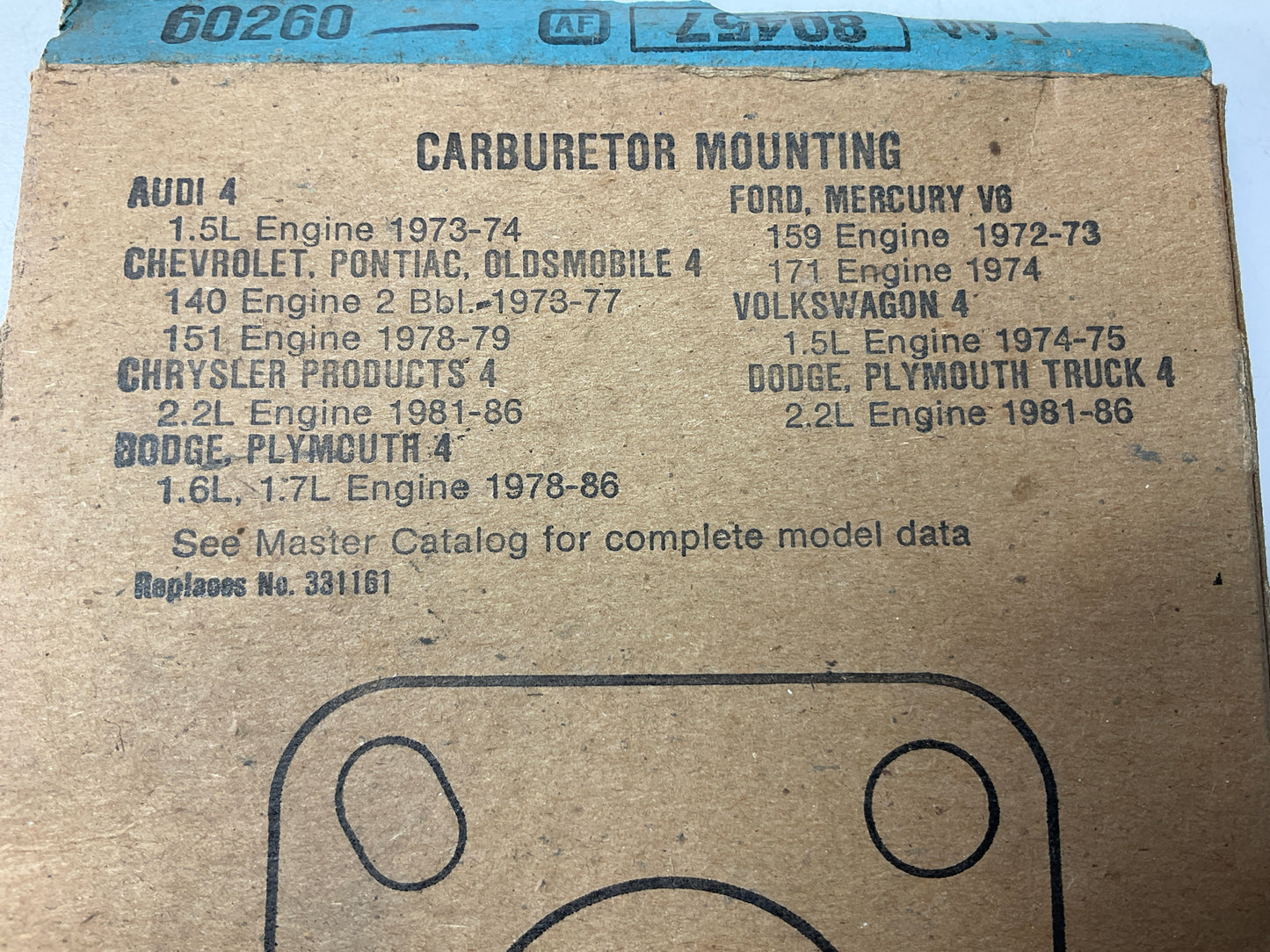 Fel-Pro 60260 Carburetor Mounting Gasket