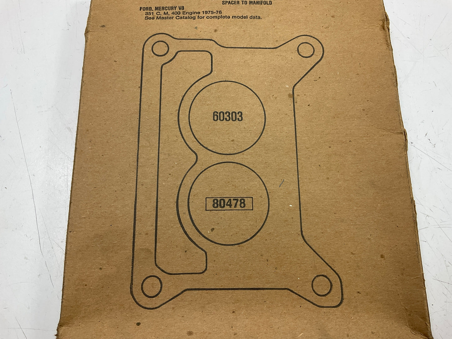 Fel-Pro 60303 Carburetor Mounting Gasket 1975-1976 Ford Mercury 351 400 V8