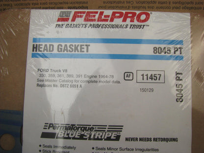 Fel-pro 8045PT Engine Cylinder Head Gasket For 1975-1977 Ford F-500 330 V8 Truck