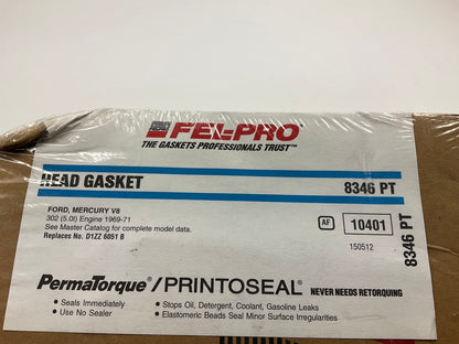 Fel-pro 8346PT Engine Cylinder Head Gasket 1969-1971 Mustang, Cougar Boss 302-V8