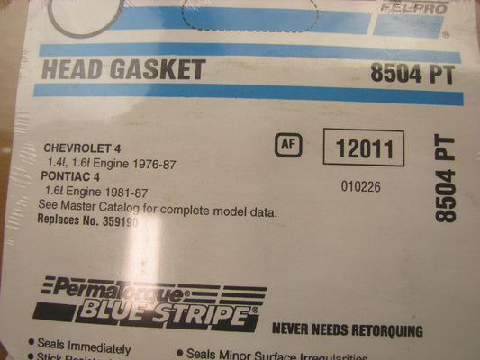 Fel-pro 8504PT Engine Cylinder Head Gasket For 1976-1987 Chevrolet 1.4L 1.6L-L4