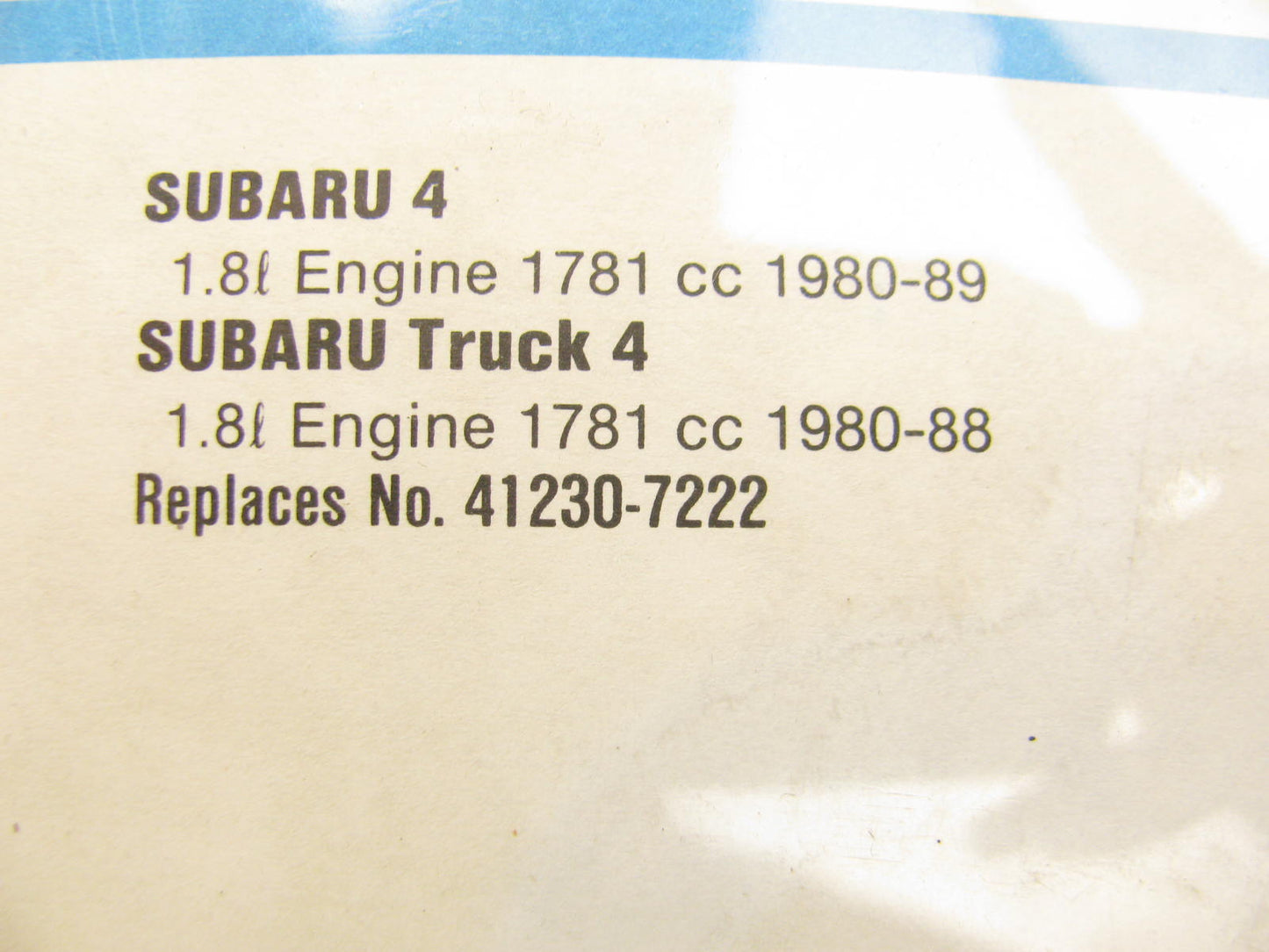 Fel-pro 8818PT Cylinder Head Gasket For 1980-1987 Subaru 1.8L