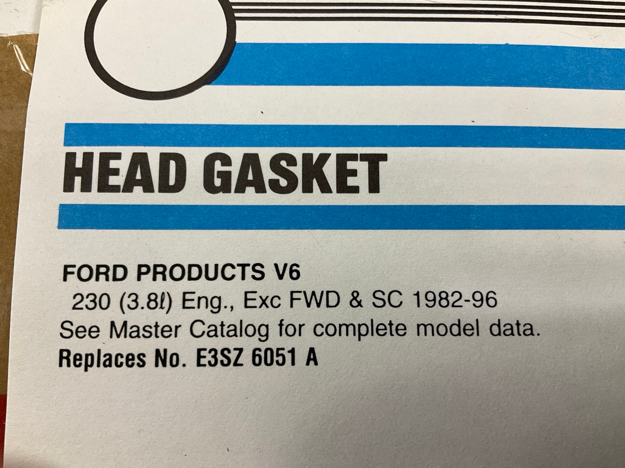 (2) Fel-Pro 8857PT-1 Engine Cylinder Head Gaskets - 1982-1996 Ford 232 3.8L V6