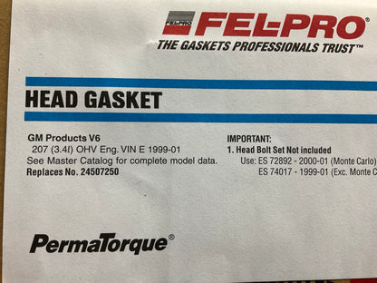 Fel-pro 9071PT Single Engine Cylinder Head Gasket for 1996-1999 GM 3.4L