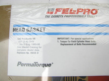 Fel-pro 9105PT Engine Cylinder Head Gasket For 1993-1995 Camaro Firebird 3.4L V6