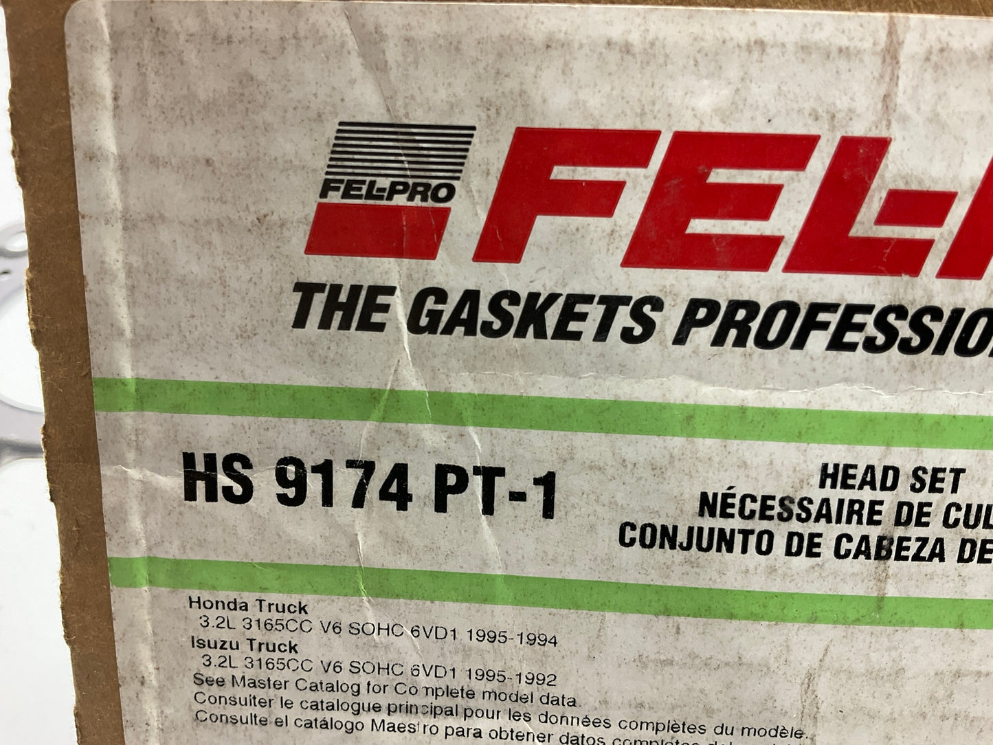 (2) Fel-Pro 9174PT Cylinder Head Gasket For 1992-1997 Honda Isuzu 3.5L