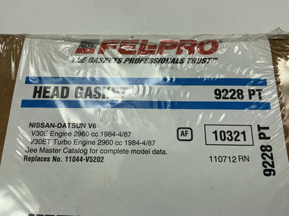 FEL-PRO 9228PT Engine Cylinder Head Gasket For 1984-1987 Nissan 3.0L VG30 V6
