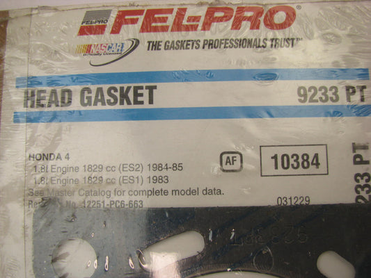 Fel-pro 9233PT Engine Cylinder Head Gasket For 1983-1985 Honda 1.8L-L4