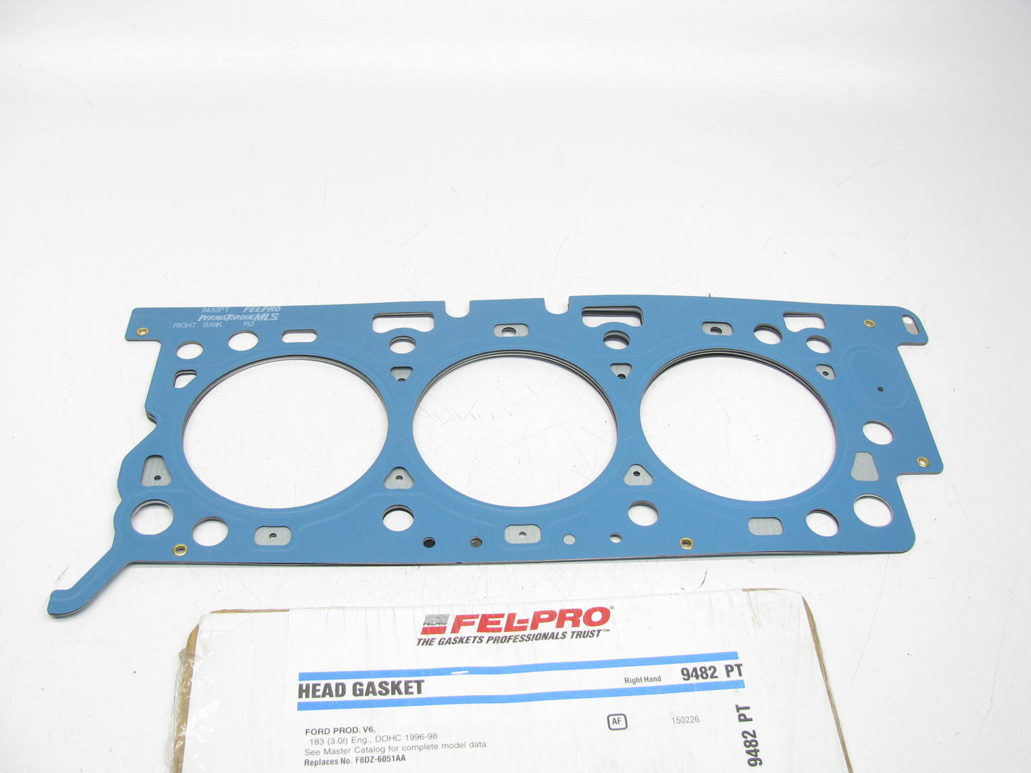 Fel-Pro 9482PT RIGHT BANK Cylinder Head Gasket - 1996-98 Ford 183 - 3.0L V6 DOHC