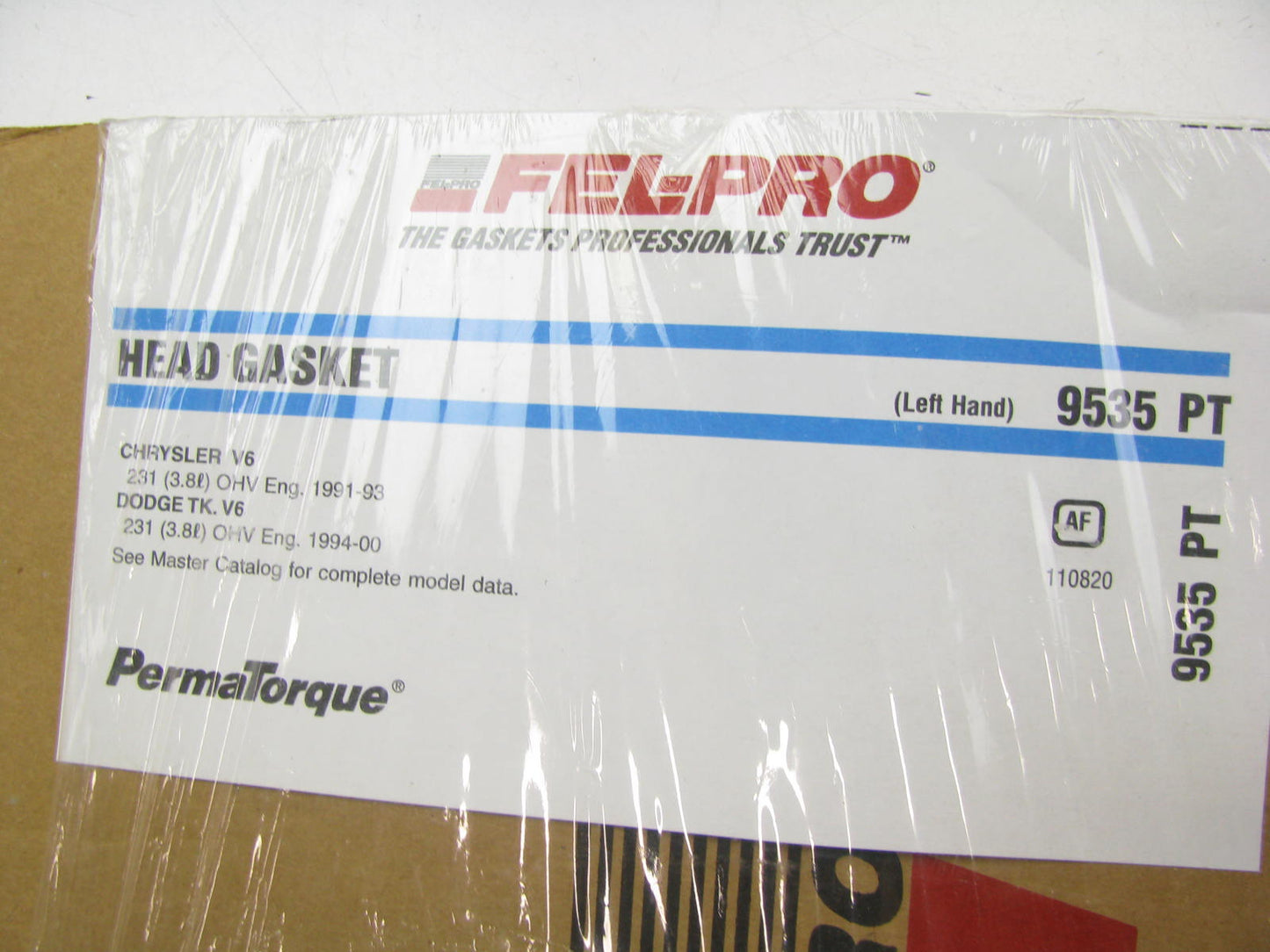 Fel-Pro 9535PT LEFT Engine Cylinder Head Gasket For 1991-1993 Chrysler 3.8L V6