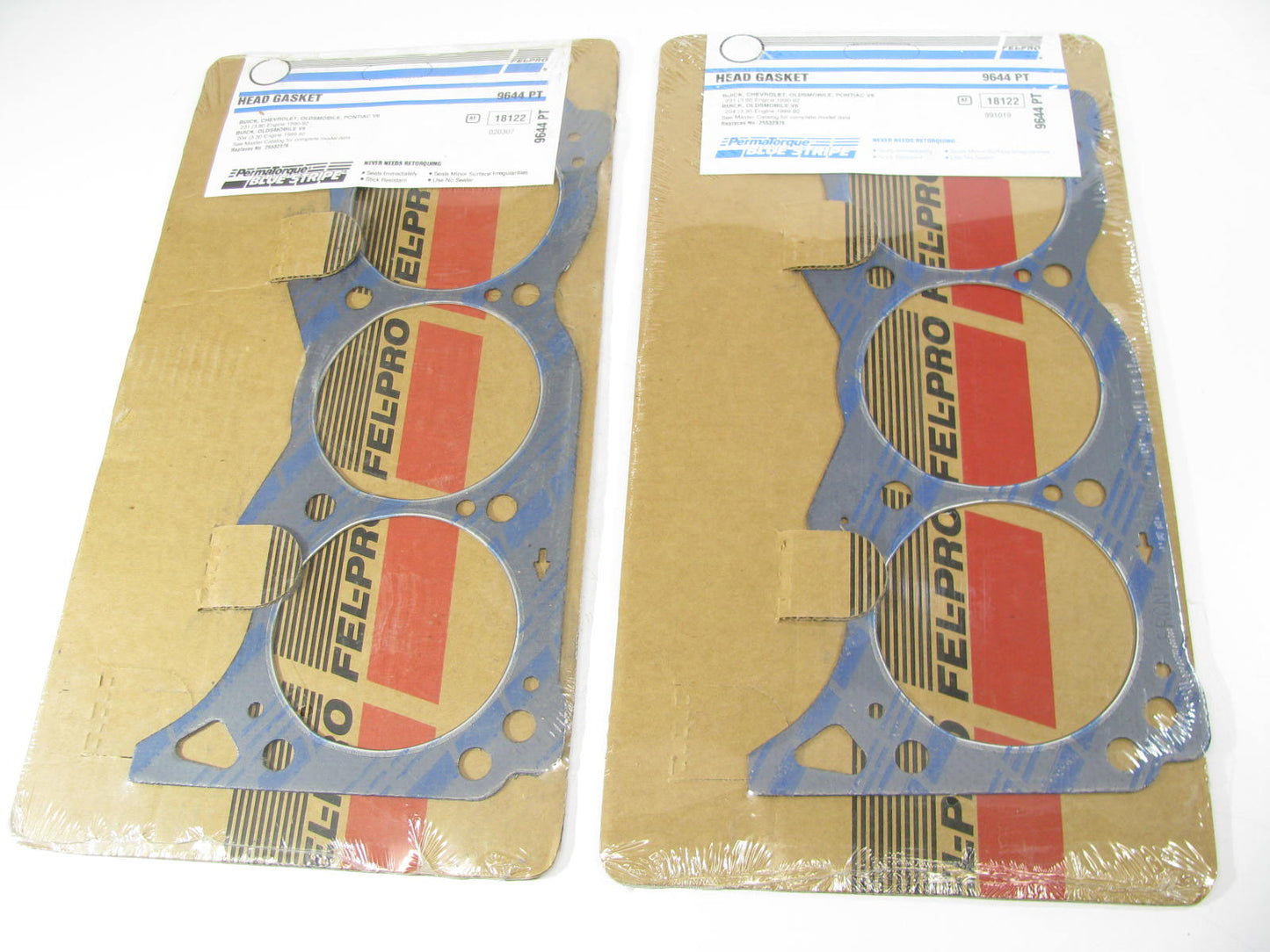 (2) Fel-pro 9644PT Engine Cylinder Head Gasket For 1989-1991 GM 3.3L-V6