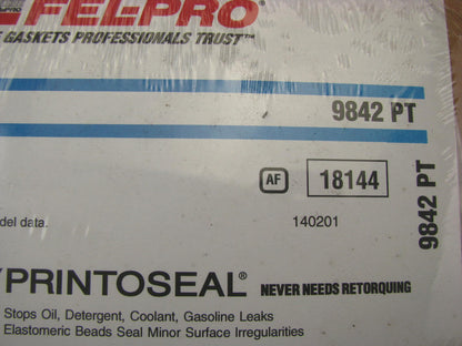 (2) Fel-Pro 9842PT Cylinder Head Gaskets For 1991-93 Dodge Mitsubishi 3.0L V6