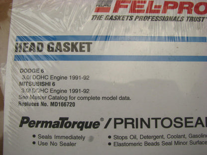 Fel-Pro 9842PT Cylinder Head Gasket For 1991-93 Dodge Mitsubishi 3.0L V6