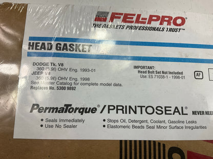 Fel-Pro 9898PT Engine Cylinder Head Gasket For 1993-03 Dodge 5.9L V8