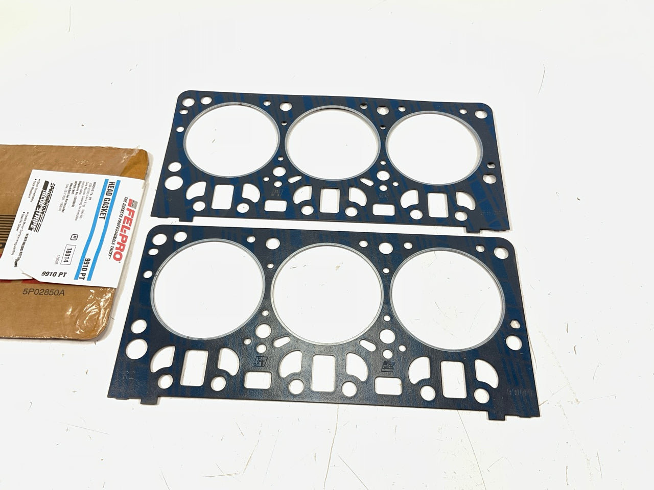 (2) Fel-pro 9910PT Cylinder Head Gaskets - For 1992-2003 Dodge 3.9L V6