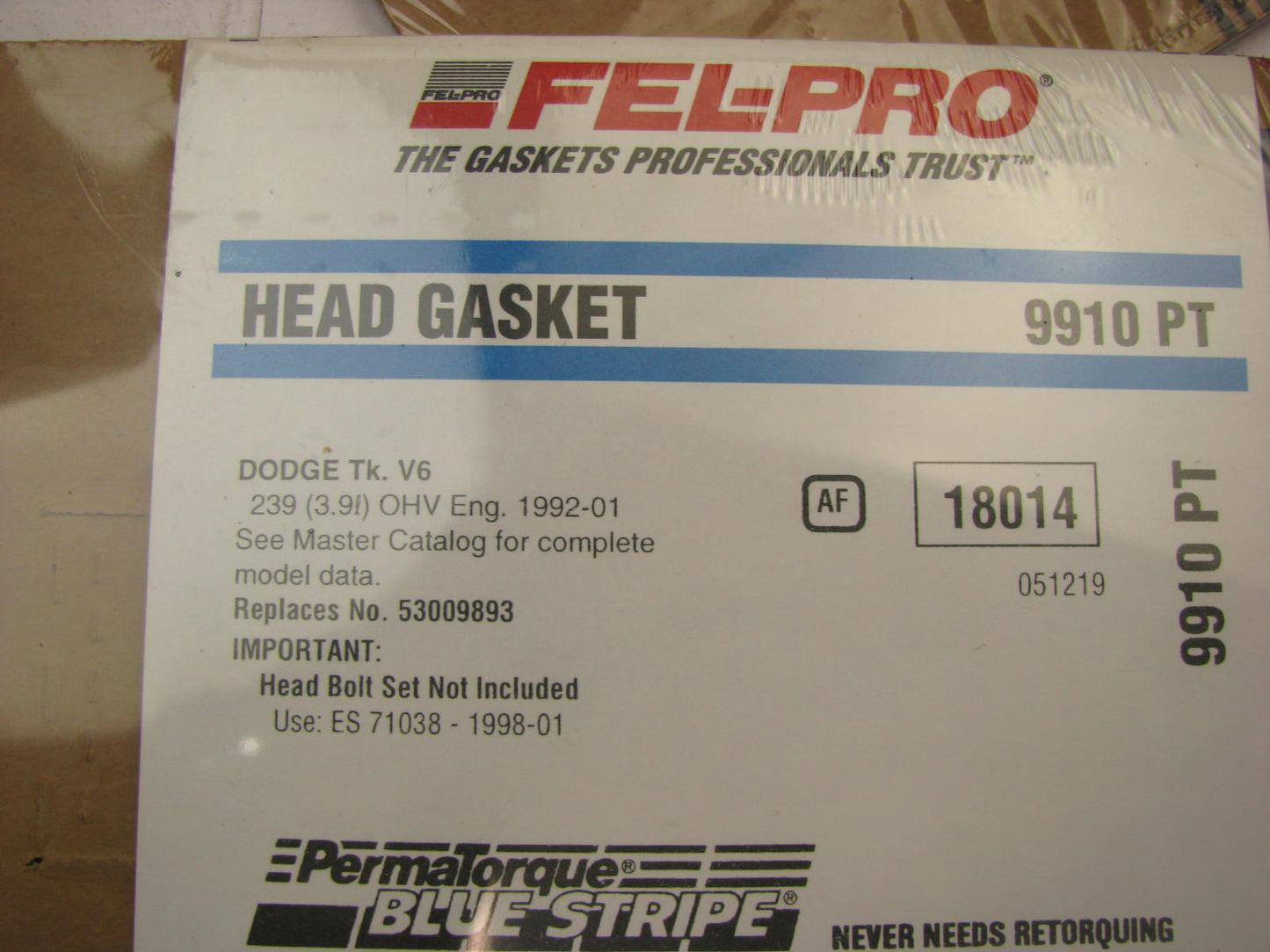 Fel-pro 9910PT Engine Cylinder Head Gasket