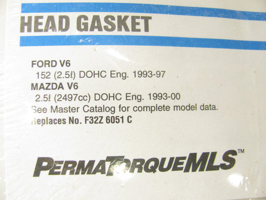 Fel-Pro 9923PT Right Engine Cylinder Head Gasket - 1993-2002 Ford 2.5L V6