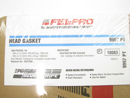 Fel-Pro 9957 PT Cylinder Head Gasket - 1993-2005 GM 189 3.1L V6 OHV