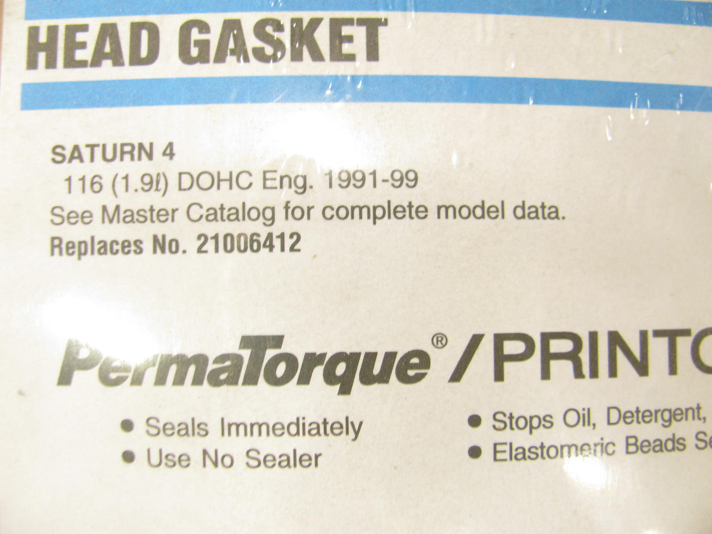 Fel-pro 9968PT Print-to-Seal Cylinder Head Gasket 1991-02 Saturn 1.9L DOHC