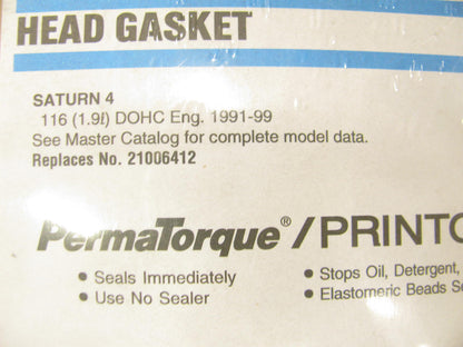 Fel-pro 9968PT Print-to-Seal Cylinder Head Gasket 1991-02 Saturn 1.9L DOHC