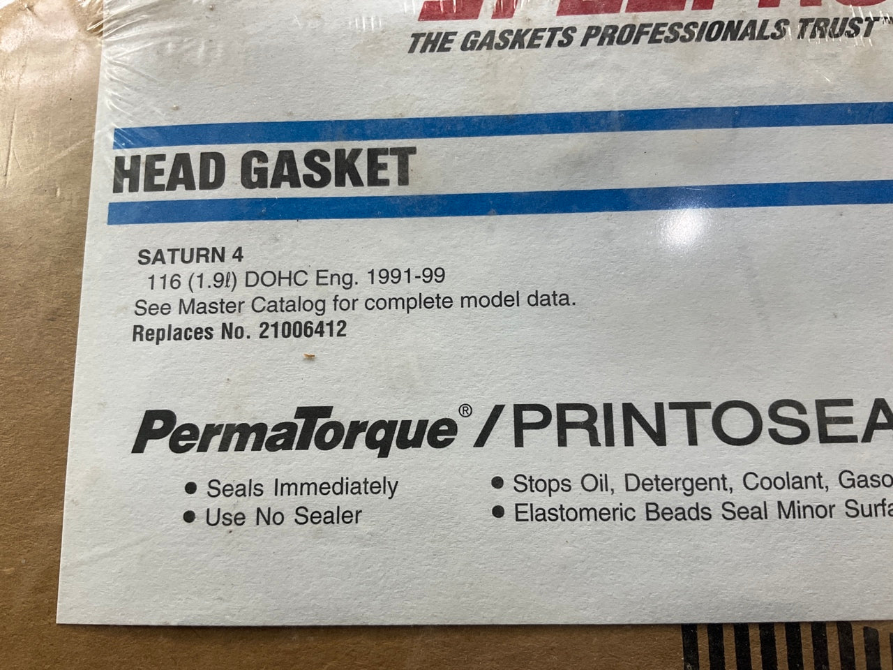 Fel-pro 9968PT Print-to-Seal Cylinder Head Gasket 1991-02 Saturn 1.9L DOHC