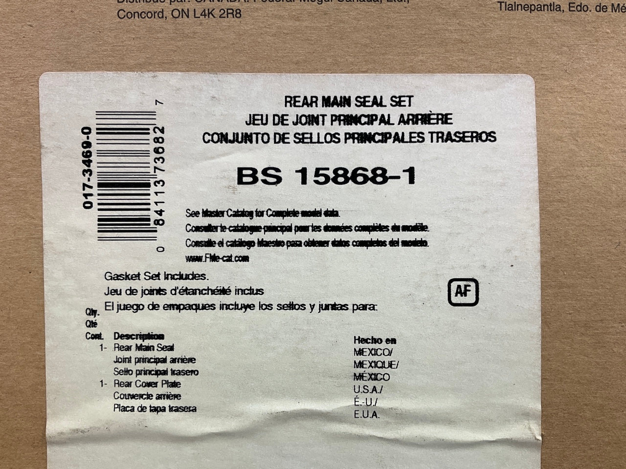 Fel-Pro BS15868-1 Engine Main Bearing Gasket Set - 1983-94 6.9L 7.3L Ford DIESEL