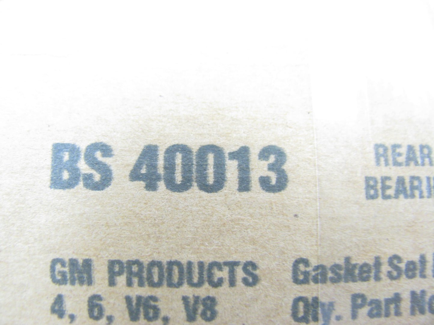 Fel-Pro BS40013 REAR Main Bearing Seal 1965-88 Chevrolet GMC 250 262 292 305 350