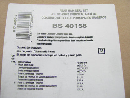 Fel-pro BS40158 Rear Crankshaft Main Seal Set
