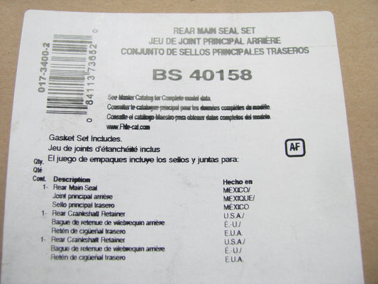 Fel-pro BS40158 Rear Crankshaft Main Seal Set
