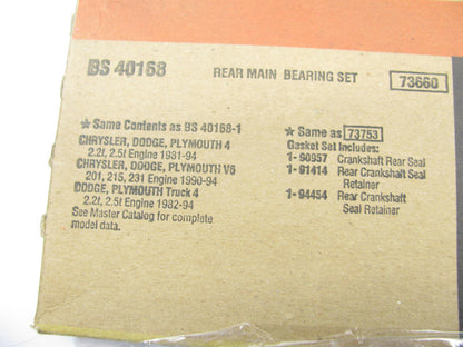 Fel-pro BS40168 Engine Crankshaft Seal Kit Rear