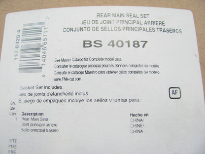FEL-PRO BS40187 Rear Crankshaft Seal Kit 97-07 VW Audi 1.8L 2.0L I4 DOHC