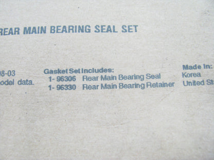 Fel-pro BS40189 Engine Crankshaft Rear Main Seal Set For 1998-2004 Kia 1.8L I4
