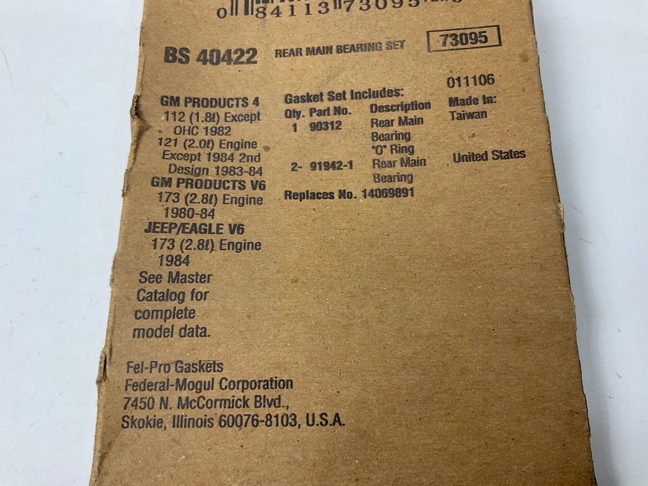 Fel-pro BS40422 Engine Crankshaft Rear Main Seal Set