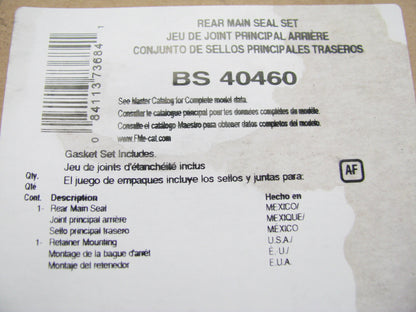 FEL-PRO BS40460 Rear Crankshaft Seal Kit - 73-87 Chevy Isuzu GMC 1.8L 1.9L 2.2L