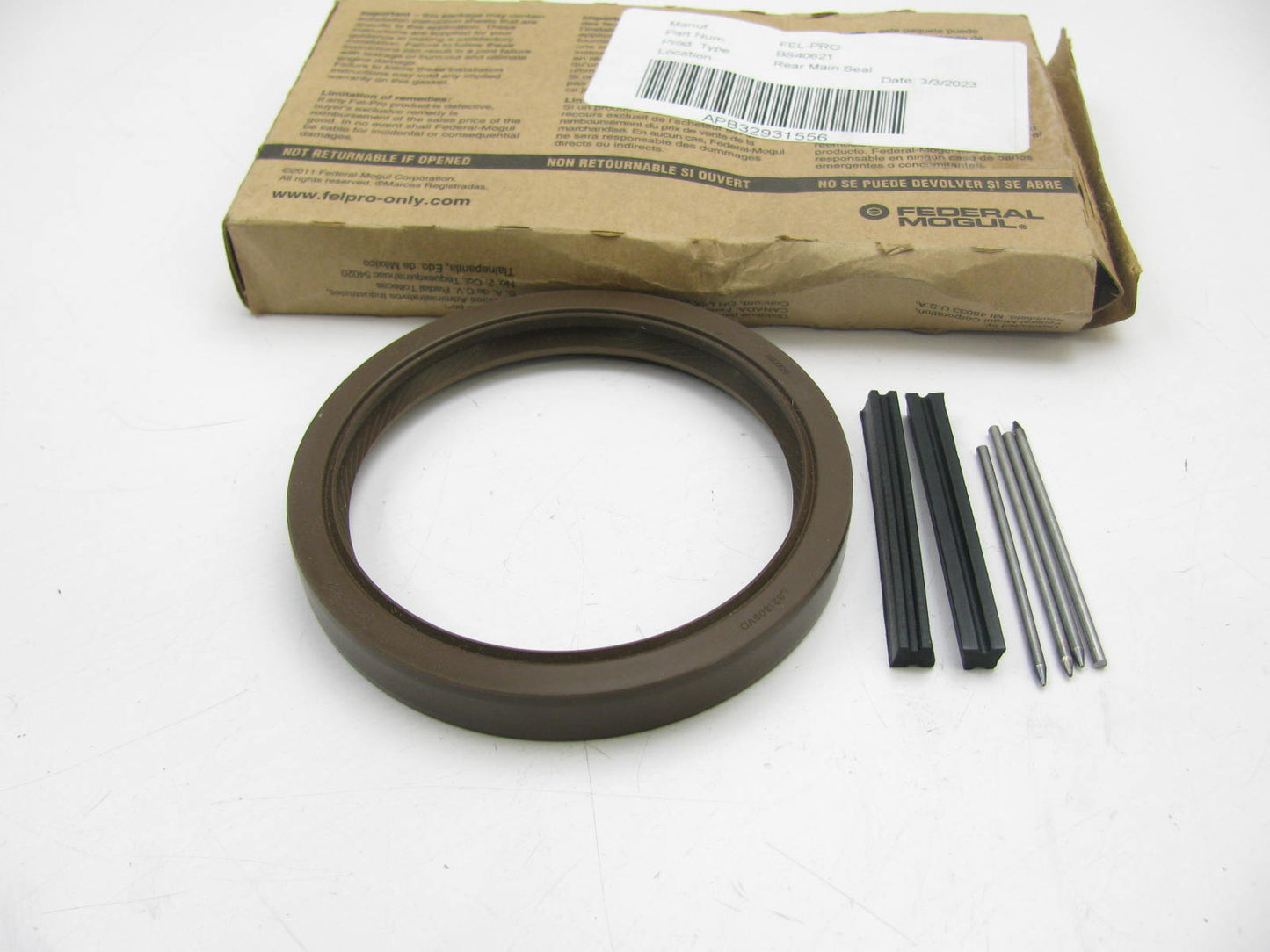 Fel-Pro Rear Main Bearing Seal Set - 1995-03 Pontiac Buick Chevy Olds GM 3.8L V8