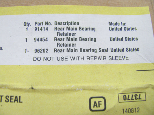 Fel-pro BS40627 Rear Rear Main Seal For 2005-2010 Chrysler 300 ''EGG'' 3.5L V6