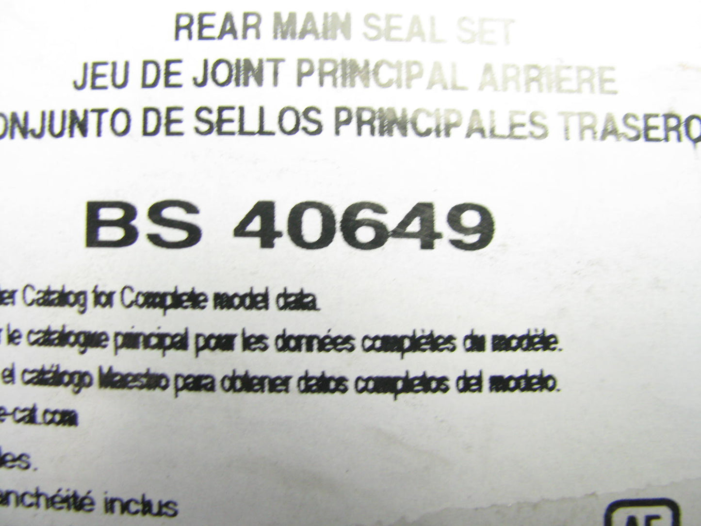Fel-pro BS40649 Rear Main Seal Set 90-03 Chevy Pontiac Buick 3.3L 3.8L V6