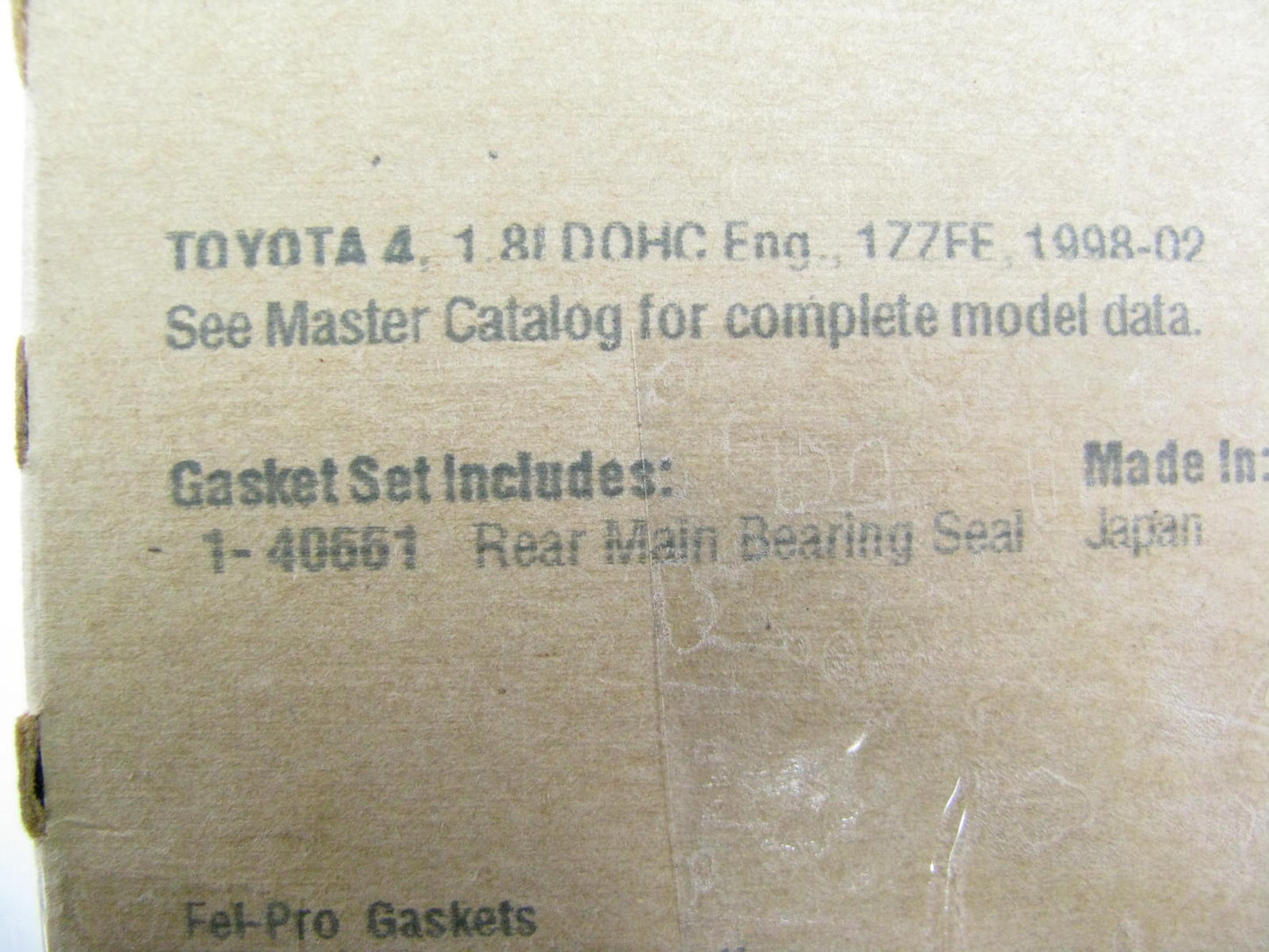 Fel-pro BS40661 Engine Main Bearing Gasket 98-08 GM, Toyota 1.8L I4 DOHC