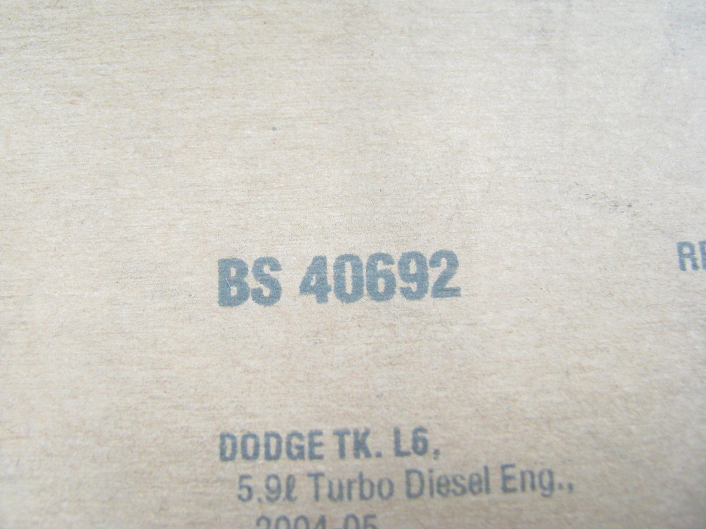 Fel-pro BS40692 Rear Main Seal Set For 2004-2009 Dodge 5.9L Cummins Turbo Diesel