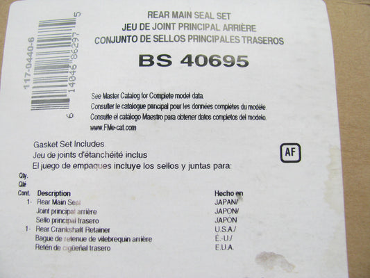 Fel-Pro BS40695 Rear Main Seal For 1992-2005 Lexus, 1993-1998 Toyota 3.0L