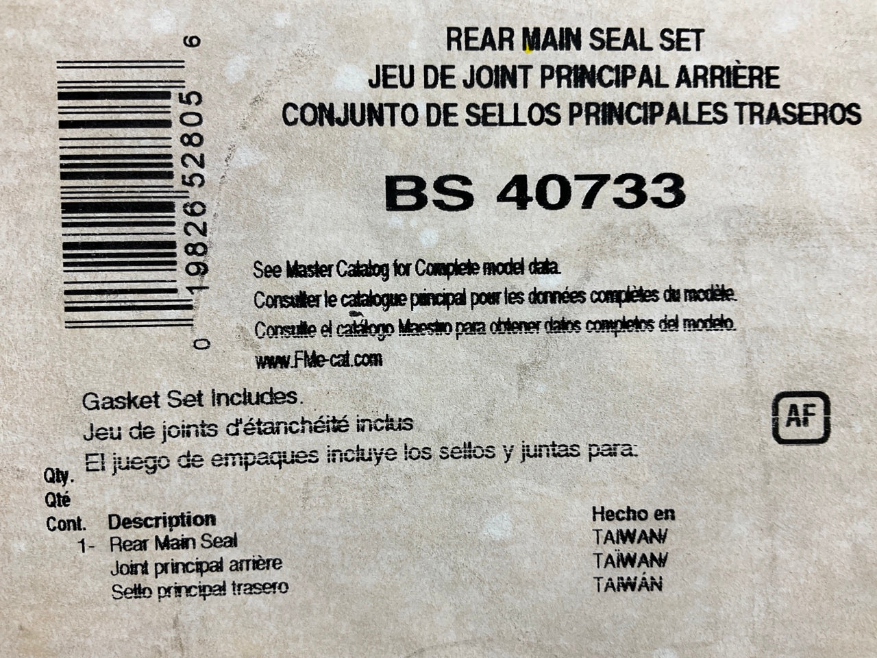 Fel-pro BS40733 Engine Crankshaft Seal Rear For 2008-2019 Subaru 3.0L 3.6L-H6