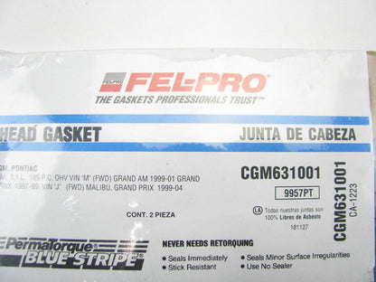 Fel-Pro CGM631001 Cylinder Head Gasket Set - 2 Head Gaskets Only As Shown