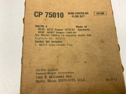 Fel-Pro CP75010 Engine Semi-Circular Plug 1976-1984 Volvo B21E B21F B23F B23FT
