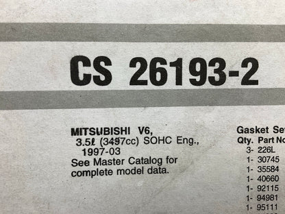 Fel-Pro CS26193-2 Conversion (Lower) Gasket Set For 1997-2004 Diamante 3.5L-V6