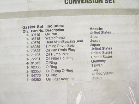 Fel-pro CS26262-1 Conversion Lower Gasket Set For 2006-2010 Lexus SC430 4.3L-V8