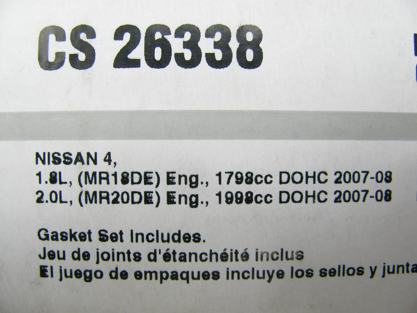 Fel-pro CS26338 Conversion Lower Gasket Set For 2007-2016 Nissan 1.8L 2.0L-L4
