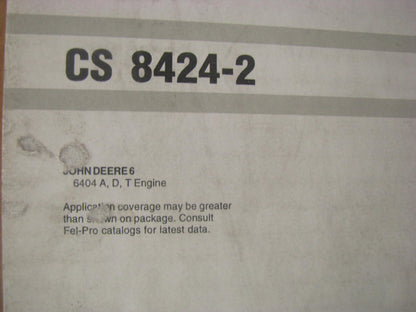 Fel-pro CS8424-2 Conversion Lower Gasket Set For John Deere 6404A 6404D 6404T