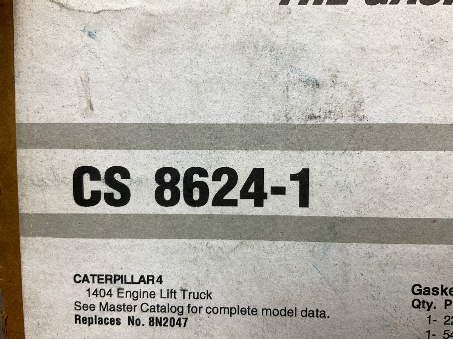 Fel-pro CS8624-1 Conversion (Lower) Gasket Set For CAT / Hercules 1404 Forklift